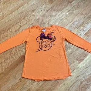Disney Girls XL Halloween Minnie Long Sleeve Tee